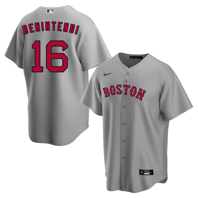 Nike Men #16 Andrew Benintendi Boston Red Sox Baseball Jerseys Sale-Gray